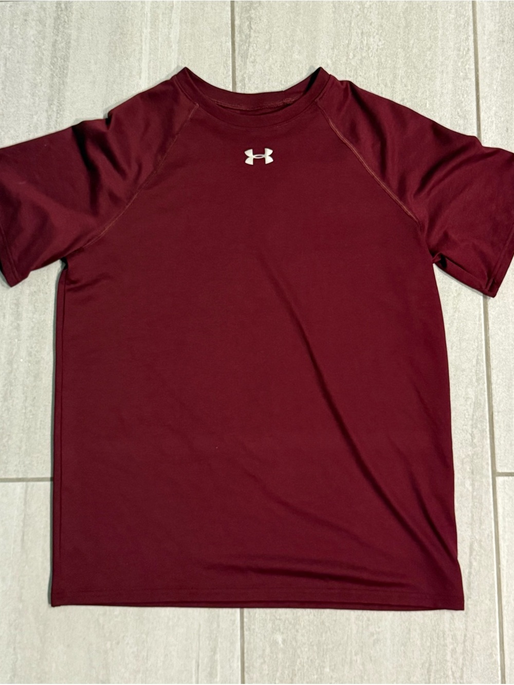 Under Armour Maroon Short Sleeve Athletic Tee